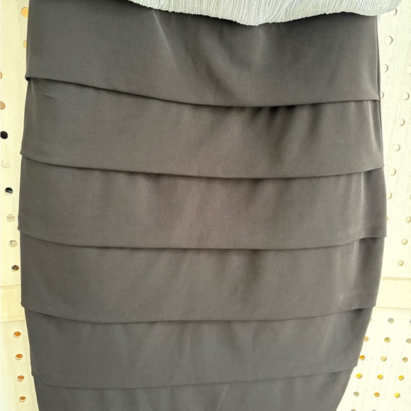 Sweet Storm Silver and Black Dress - Picture 3 of 4